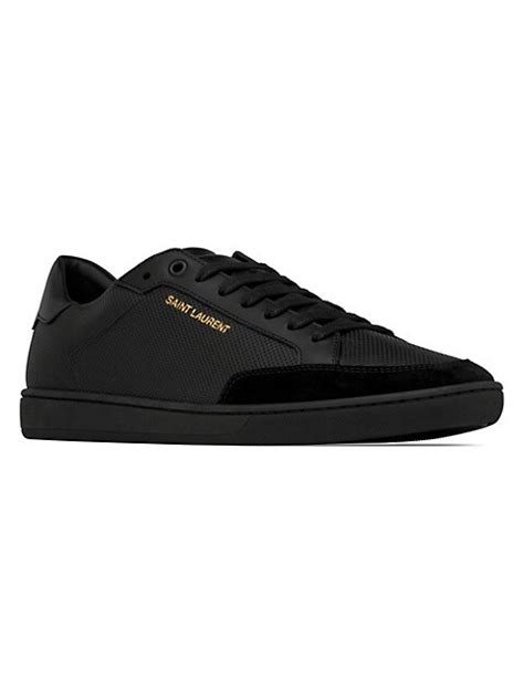 saint laurent perforated leather sneakers.